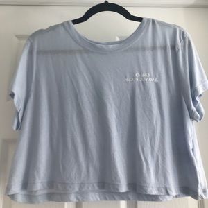 “Oh no not you again” crop top